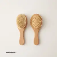 شانه و برس چوبی چیکو 2 عددی