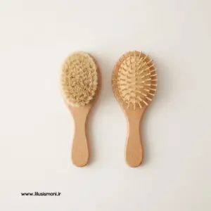 شانه و برس چوبی چیکو 2 عددی
