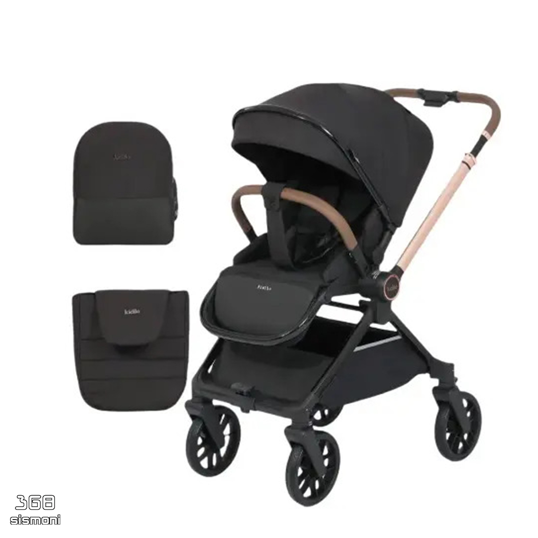 کالسکه کیدیلو مدل D900 چرخشی دوطرفه مشکی
