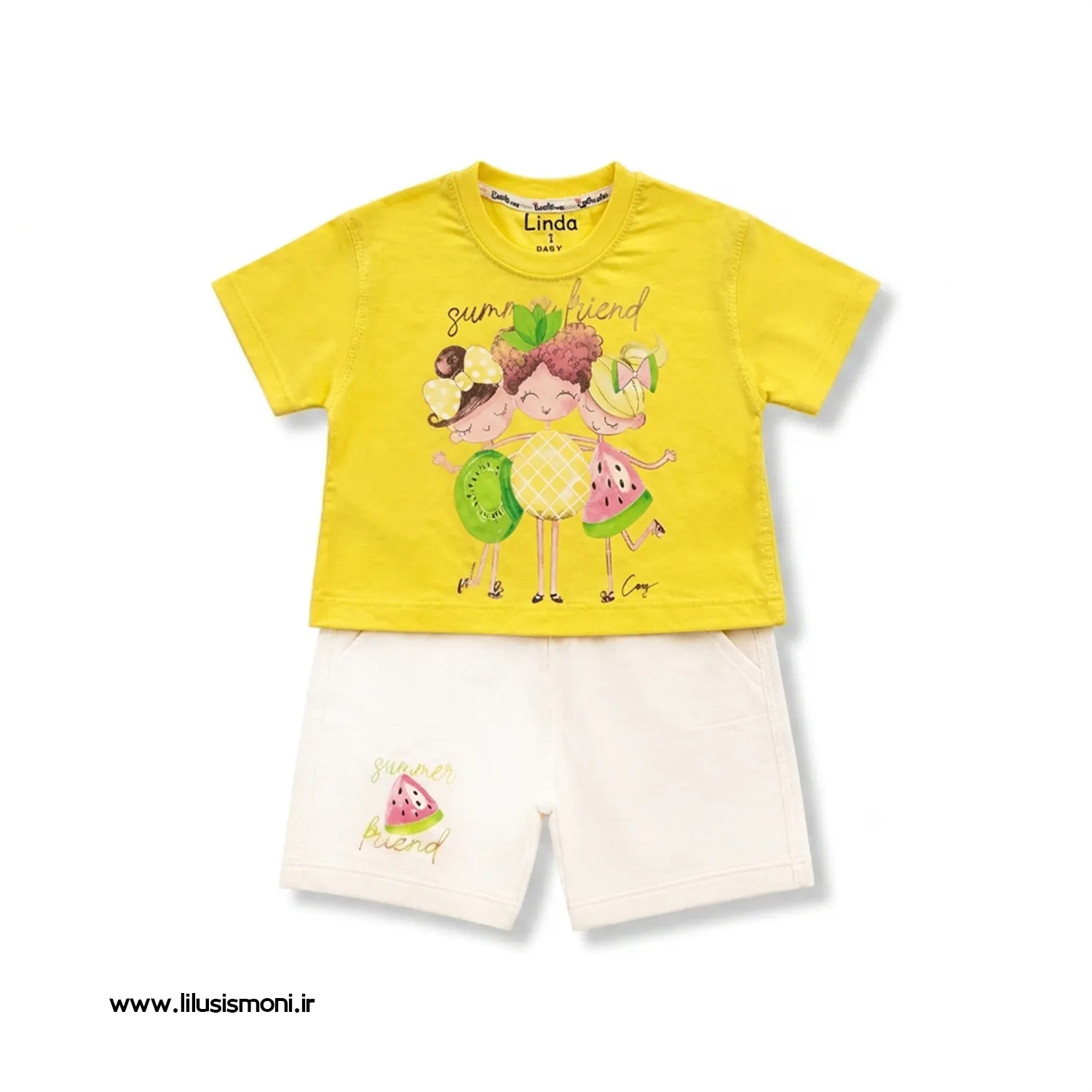 تیشرت و شلوارک دخترانه طرح summer