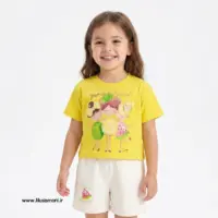تیشرت و شلوارک دخترانه طرح summer