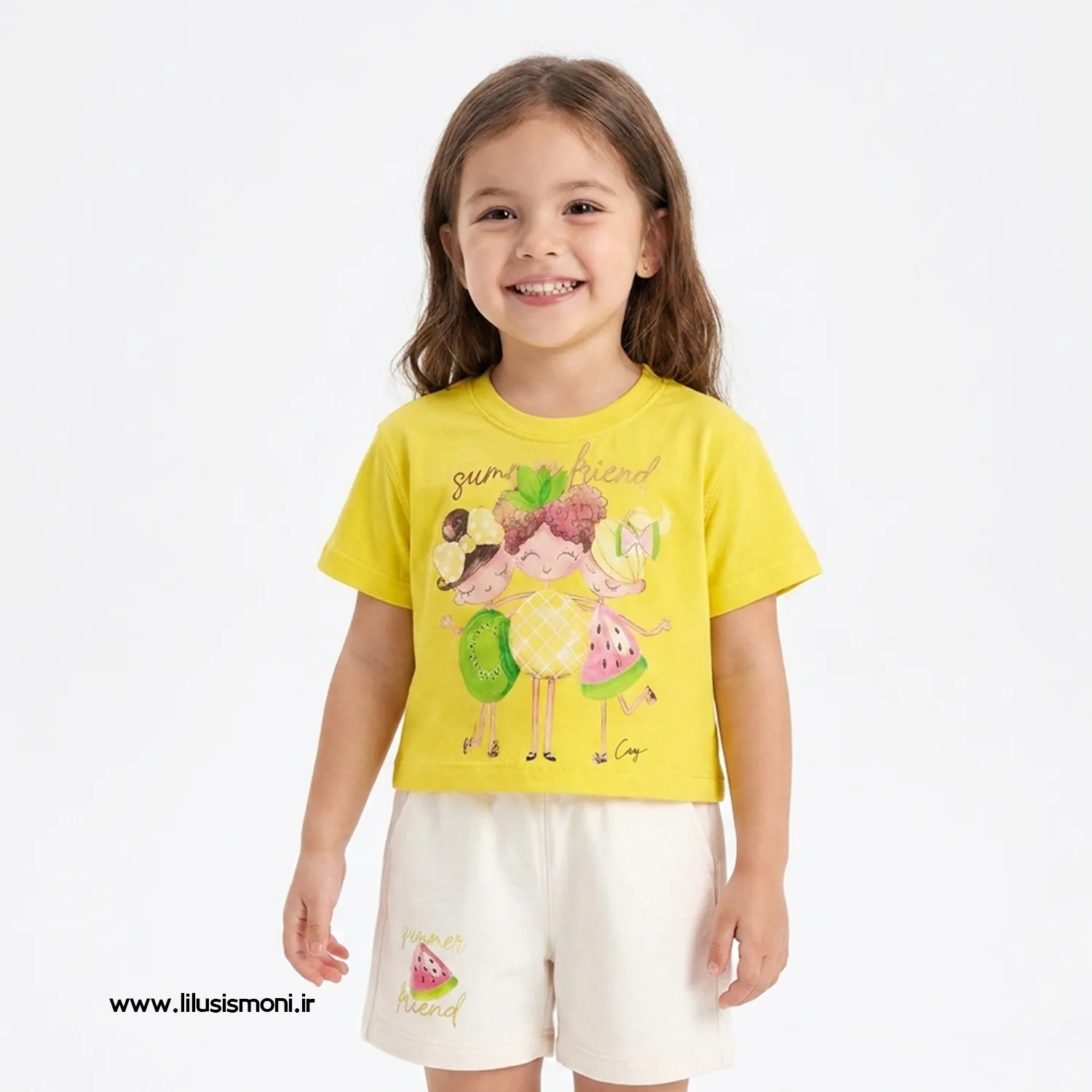 تیشرت و شلوارک دخترانه طرح summer