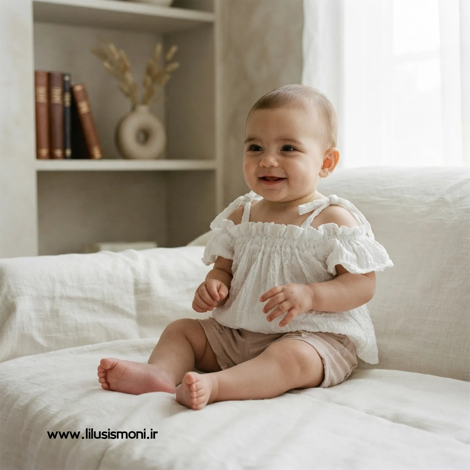 ست کراپ و شلوارک کودک دخترانه پفکی