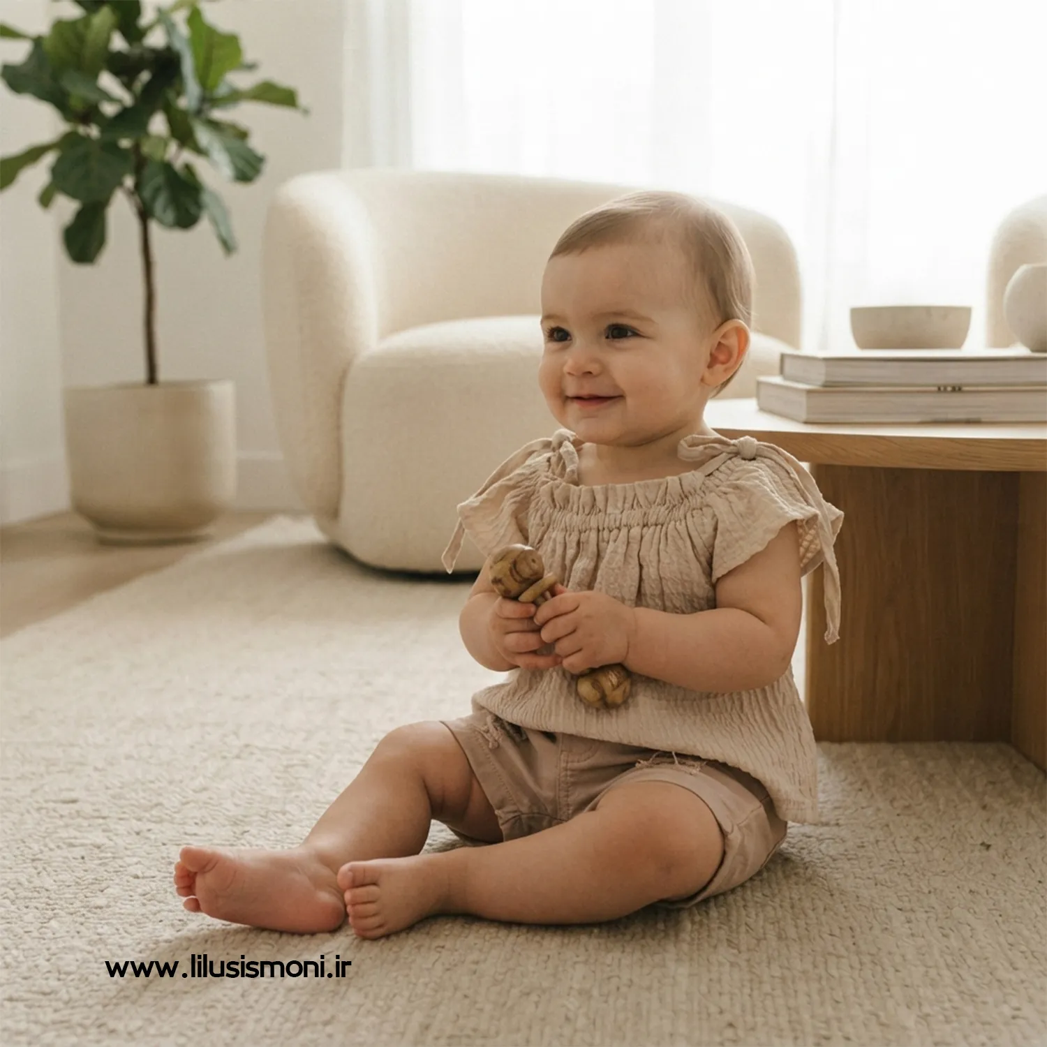 ست کراپ و شلوارک کودک دخترانه پفکی